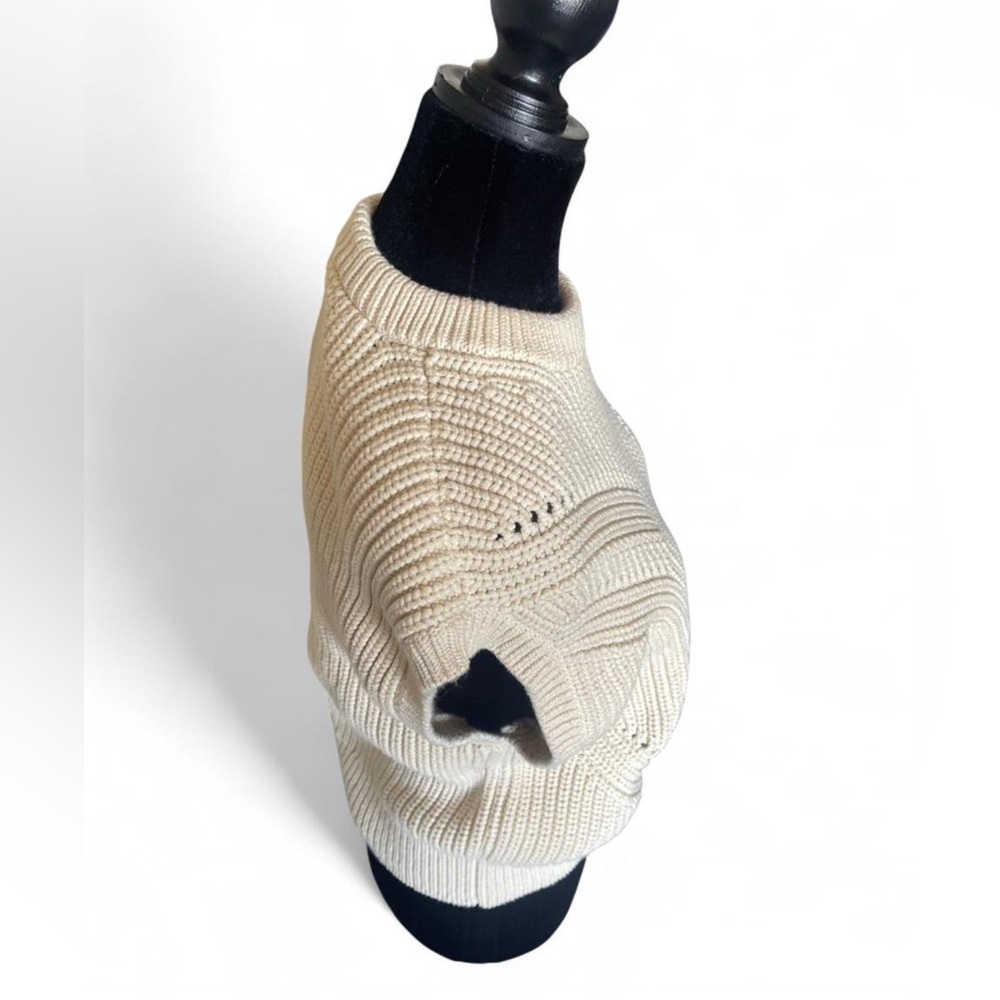 Madewell Sweater Vest Women’s Medium Cream Knit Sleeveless Pullover - Picture 2 of 8